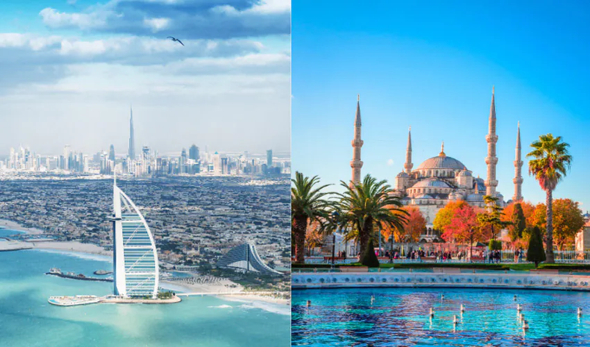 مقایسه دبی و استانبول
